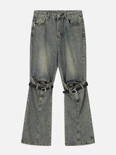 Knee Belt Loose Jeans