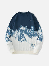 Landscape Snow Mountain Jacquard Sweater