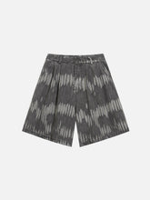 Leaf Pattern Washed Jorts