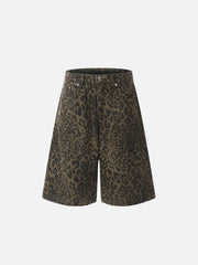 Leopard Print Jorts