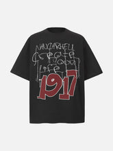 Letter Print Short Sleeve T-Shirt