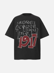 Letter Print Short Sleeve T-Shirt