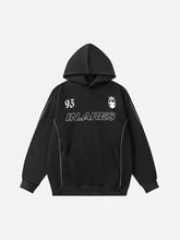 Letter Print Line Design Hoodie