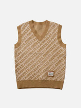 Letters Graphic Sweater Vests