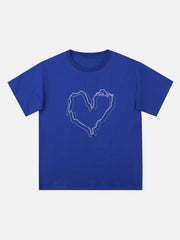 Love Lines Print Tee