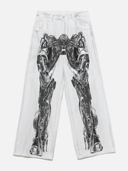 Mecha Print Jeans