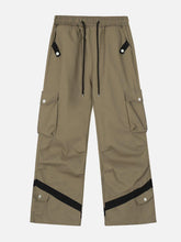 Multi Button Pocket Cargo Pants
