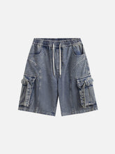 Multi Pocket Drawstring Jorts