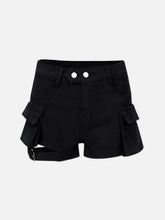 Multi-Pocket Strappy Shorts