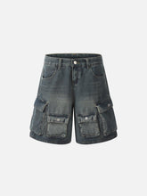 Multi Pocket Washed Jorts
