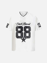 Number "88" Sports Jersey Print T-Shirt