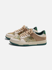 Oil Painting Forest Print Skate Shoes