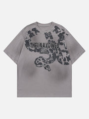 Oversized Snake Graphic T-Shirt