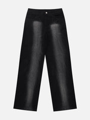 Patchwork Washed Design Jeans