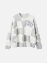 Plaid Embroidered Sweater