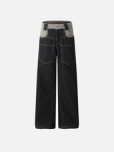 Plush Patchwork Jeans
