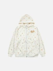 Print Adorable Little Bear Hoodie
