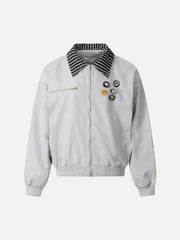 Retro Badge Stitching Work Jacket