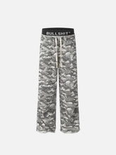 Retro Fake Two-Piece Camouflage Pants