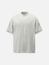 Retro Washed Deconstruction Functional Pocket T-Shirt