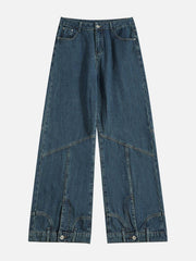 Reverse Patchwork Jeans