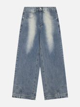 Reverse Washed Loose Jeans