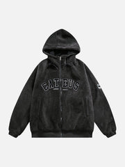 Reversible Sherpa hoodie