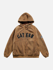 Reversible Sherpa hoodie