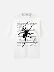Scripted Spider Vintage Text Tee
