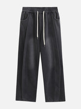 Segmentation Patchwork Washed Sweatpants