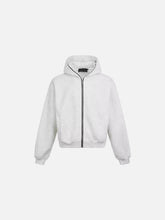 Simple Solid Color Zipper Hoodie