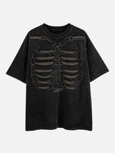 Skull Distressed Wash Tee