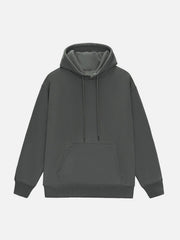 Solid Color Drawstring Hoodie