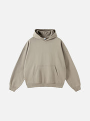 Solid Cotton Hoodie