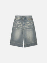 Solid Washed Longline Jorts