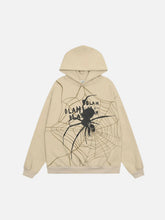 Spider Shadow Print Hoodie