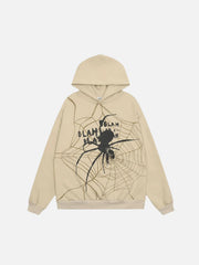 Spider Shadow Print Hoodie
