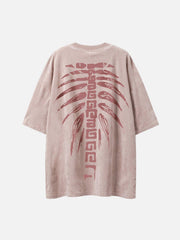 Spine Skeleton Print Tee