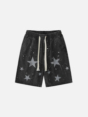 Splash Ink Star Jorts