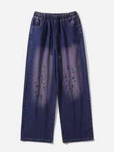 Splash Ink Washed Loose Jeans