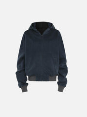 Spliced Plaid Fake Two-Piece Hoodie