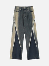 Sprayed Gradient Wide Leg Jeans