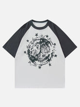 Star Gothic Leeter Print Tee