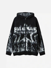 Star Graffiti Knitted Zip-Up Hoodie