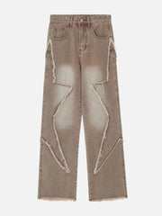 Star Patchwork Jeans
