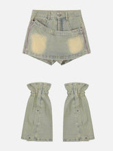 Star Rivet Leg Sleeves Jorts