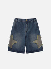Star Tassel Patch Gradient Jorts