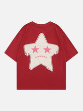 Stars Flocked Graphic Tee