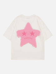 Stars Flocked Graphic Tee