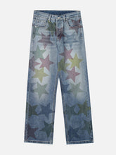 Stars Print Jeans